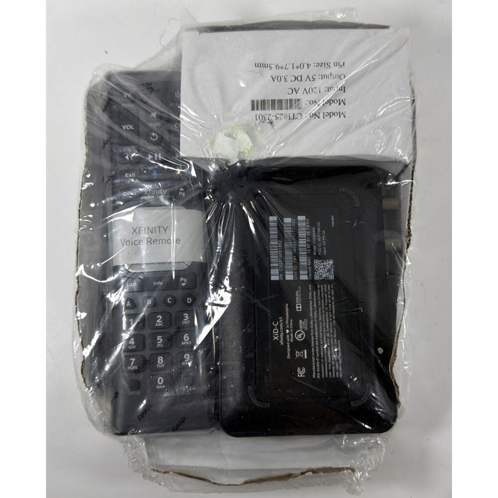 Xfinity XiD-C Comcast Top Cable TV Box With Power Cord EPS-2 and XR11 Remote